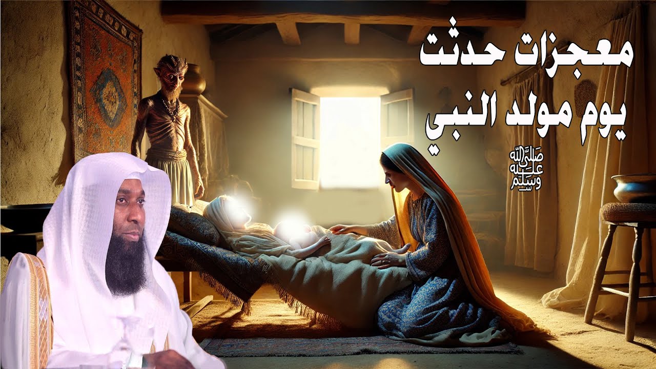 10معجزات شهدها العالم ليلة مولد النبي وماذا فعل ابليس بالنبي ﷺ - الشيخ بدر المشاري