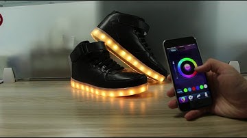 How To Use Flash APP Control LED Light Up Sneakers ?