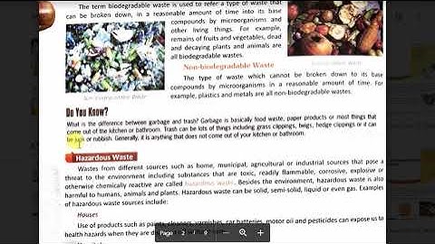 CLASS 6 SCIENCE [CH-17 Garbage In Garbage Out ] part 1