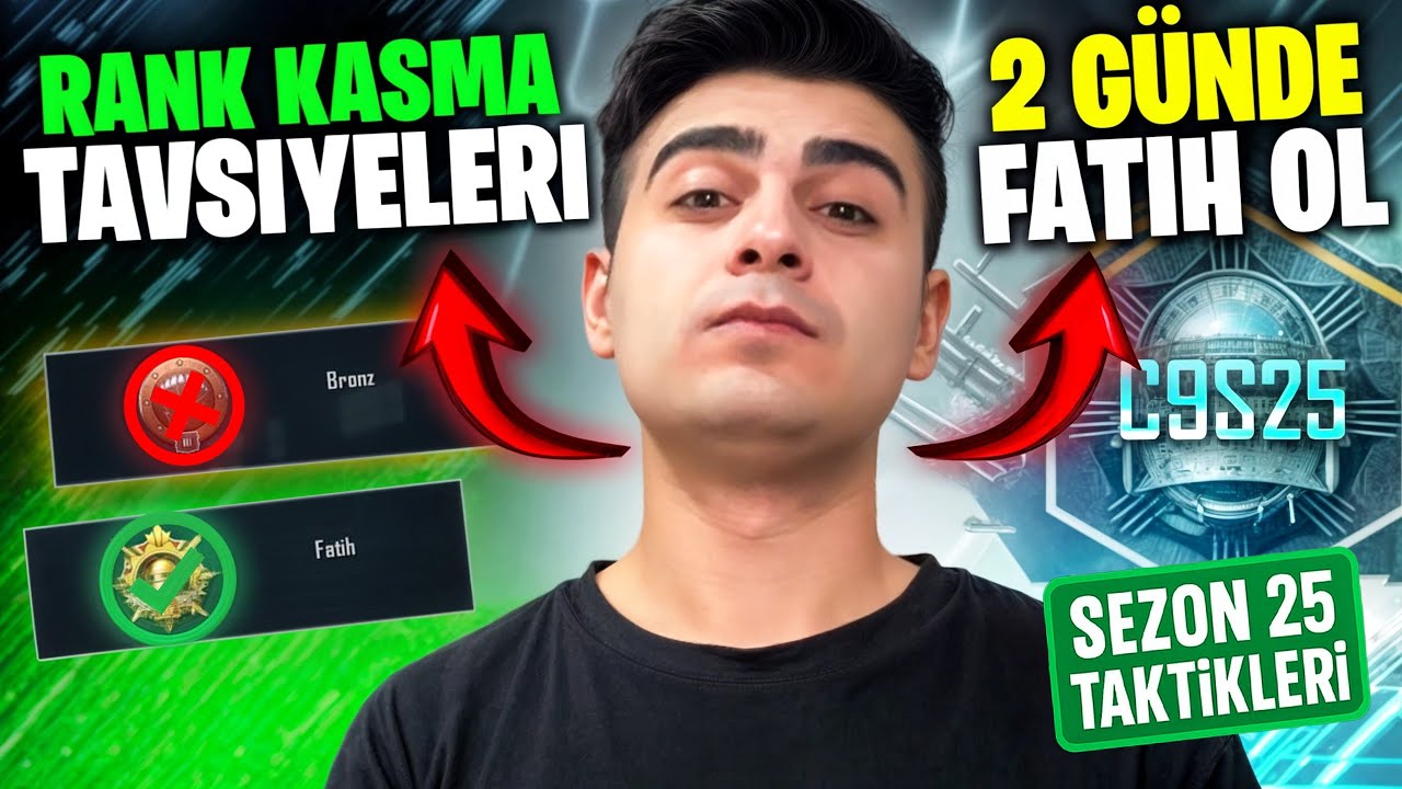 2 GÜNDE FATİH OL! PUBG Mobile C9S25 Rank Kasma Tavsiyeleri