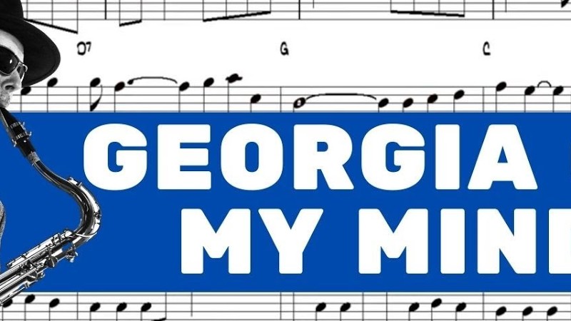 Georgia On My Mind - Hoagy Carmichael 1930 -Tenor Sax Sheet Music