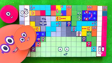 Looking for Numberblocks NEW 49 121 Puzzle Tetris Shape, ASMR chirping of birds