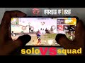 Best 2Finger 💪setting up in solo vs squad Handcam Best ⚡gameplay Garena free fire 
