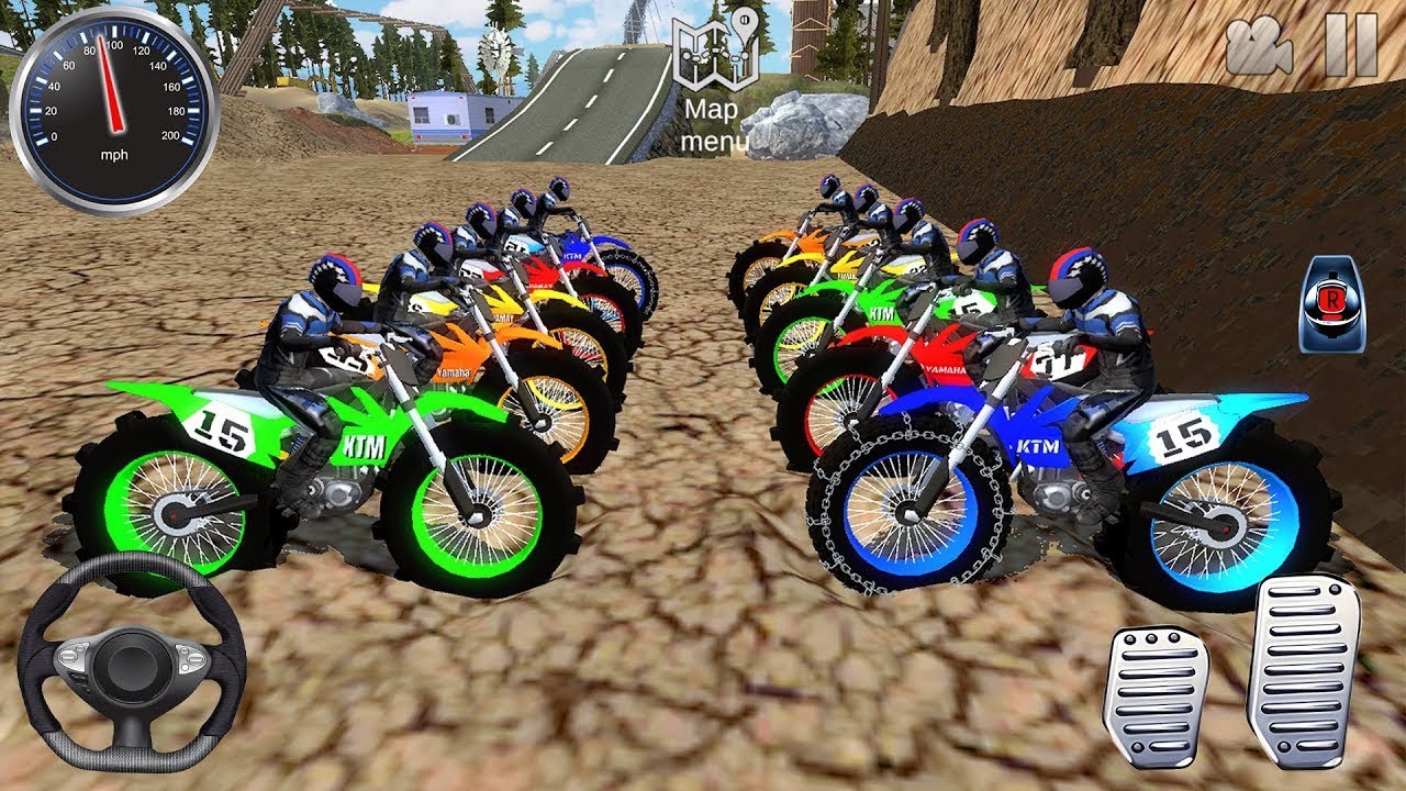 Impossible Bike Mega Ramp Driving Simulator #1 - Extreme Motocross Stunt Racer - Android Gameplay