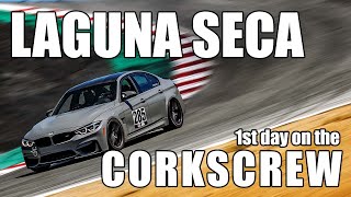 Driving the Laguna Seca Corkscrew for the first time