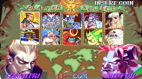 MAME  Vampire  The Night Warriors Japan Capcom 1994 Tokyo Plays