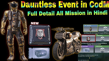 Dauntless Event All task in Codm|Get 15 Weapon Kills While Equipped with the Dauntiess Perk in MP.