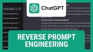 ChatGPT Reverse Prompt Engineering