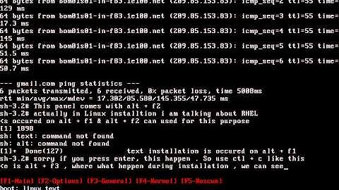 Linux Installation Text
