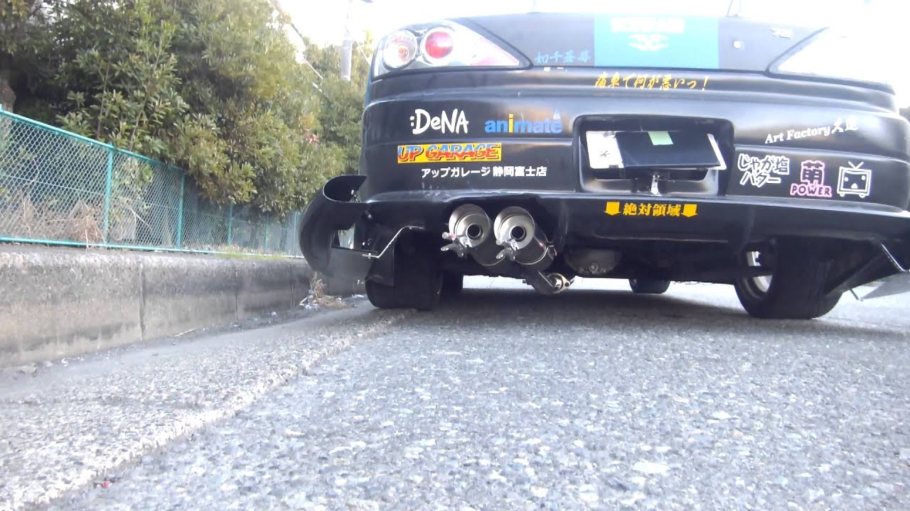 S15 NA ラインハルト 匠マフラー 100πデュアル（外＋中サイレンサー 