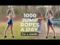 1000 Jump Ropes a Day for a Month // Challenge (realistic results)