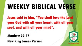 Weekly biblical verse 22-26 February