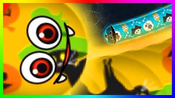 Wormate.io Biggest Monster Worm Vs Smallest Pro Worm Wormateio Epic Trolling Gameplay