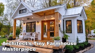 Farmhouse Style Tiny House Tour | Small Space Living with Luxury Details