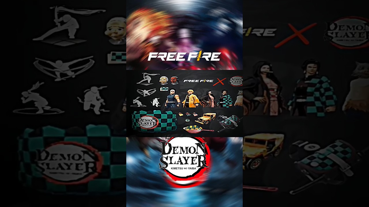 PAREDE DEMON SLAYER EM UM PARTIDA #freefire #garena #whattoplay #freef