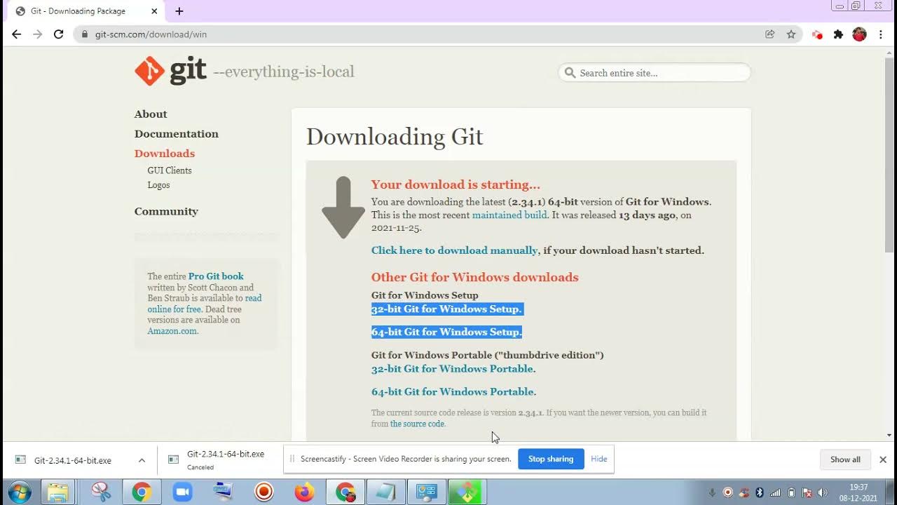 Install Git in Windows Download Git for Windows Download Git Bash