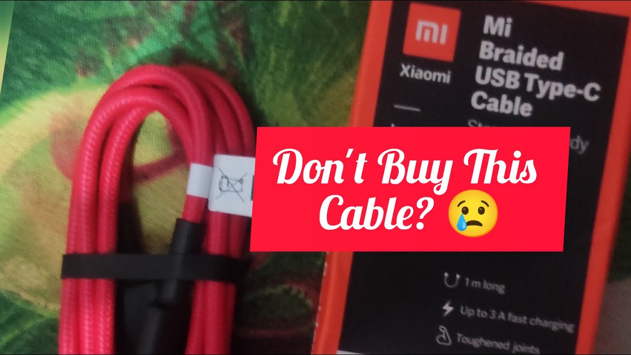 Mi Braided Type C Cable (Red) Hindi Review | Techno Nobody