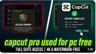 How to get capcut pro for PC | How to use capcut pro free  