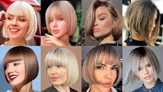 33 Youthful Short Hair Hairstyles With Bangs For Women Over 40// The Best Looks for Every Face Shape