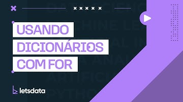 Usando dicionários com For