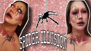 3D SPIDER ILLUSION MAKEUP