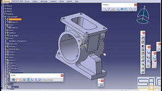 CATIA Tutorial 10 -Pump Body design- Tutoriel CATIA