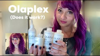 Olaplex for Hair Growth!!  (Repairing Curly, Color Treated Hair) Before and After! Unsponsored