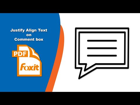 How to Justify Text Alignment in a PDF Comment Box Easily in Foxit PDF Editor
