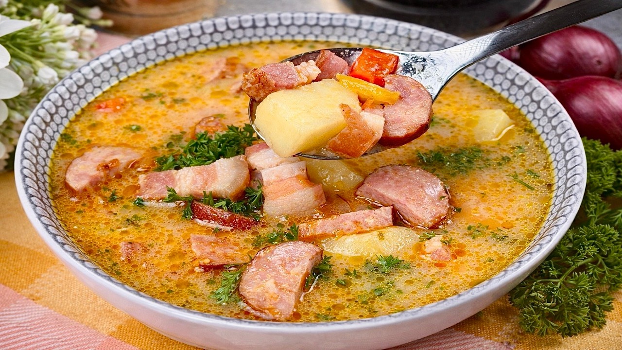 Этот СУП всегда выручает 🍲 Быстрый и неожиданно вкусный🧡