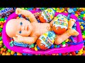 Oddly Satisfying ASMR | Mixing Rainbow Candy in Magic Bathtub With Lots of Skittles & Slime Cutting
