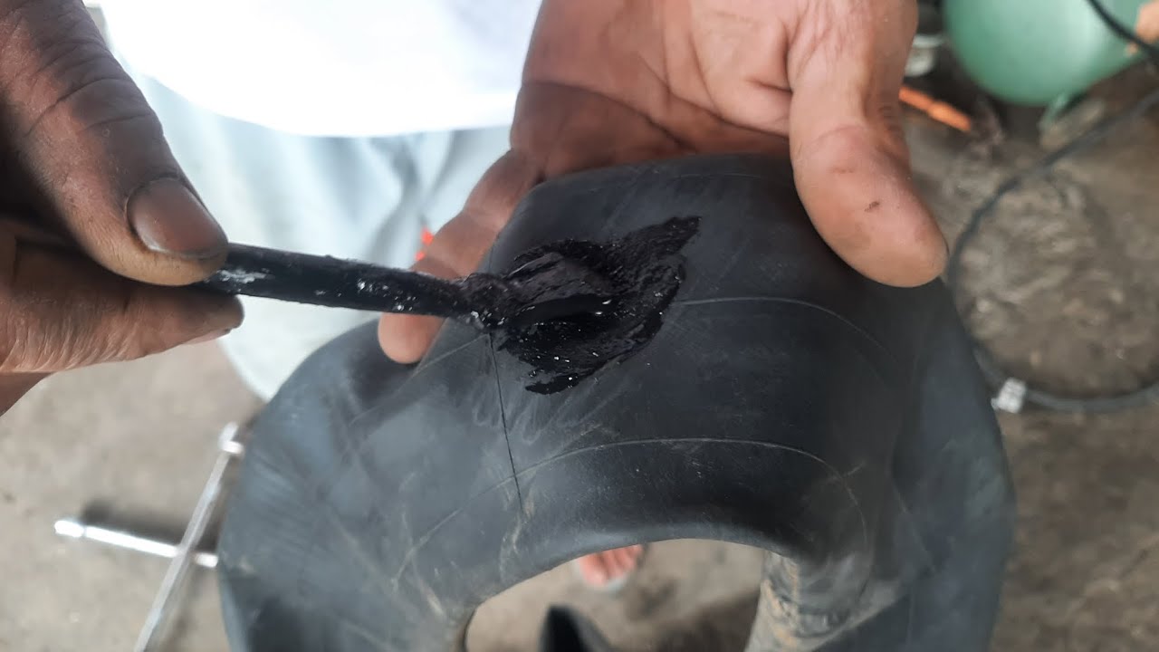 pang pahid sa inner tube bago lagyan ng vulcanizing gum @robinsonvili