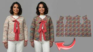 This is the Easiest Method of Sewing 2 Sided Jacket ✅ Even No Pattern!