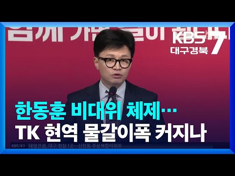 한동훈 비대위 체제…TK 현역 물갈이폭 커지나 / KBS  2023.12.28.