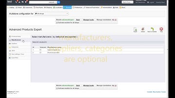 Advanced Export - export products