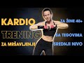 20 minuta - TABATA trening sa tegovima za mršavljenje - za žene preko 40 godina (srednji nivo)