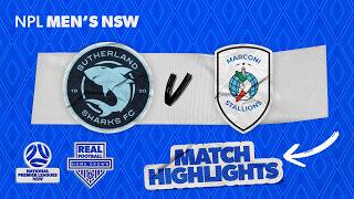 NPL Men's NSW Round 13 Highlights – Sutherland Sharks v Marconi
