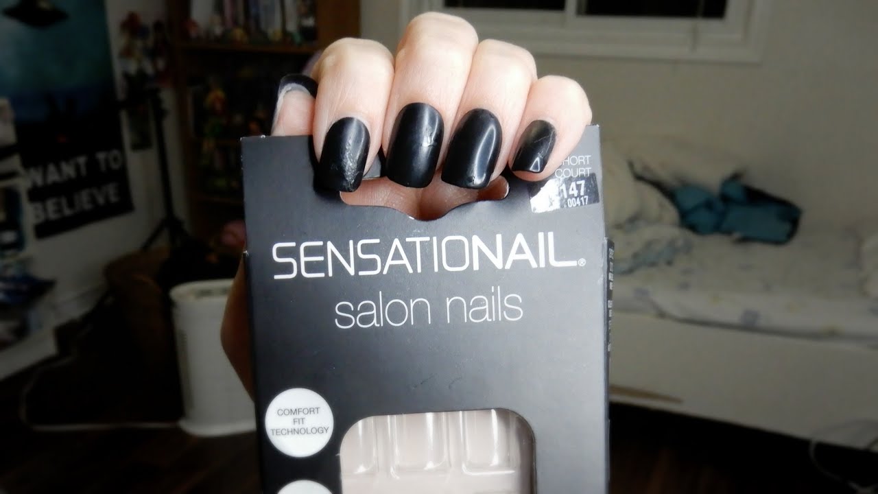 Sensationail Salon Nails Review Demo Youtube