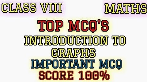 MCQ Introduction to Graphs MCQ Class 8|chapter 15| Maths