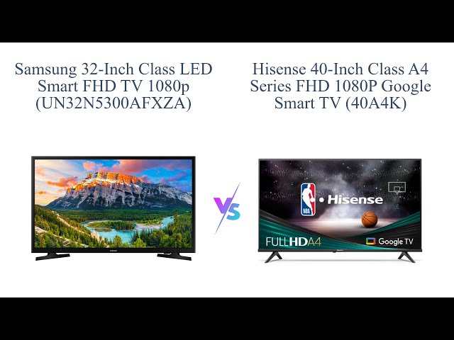 Samsung 32-inch Smart TV vs. Hisense 40-Inch Google Smart TV