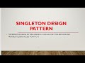 🎯 Title:Singleton Design Pattern 🚀 | Java Design Patterns