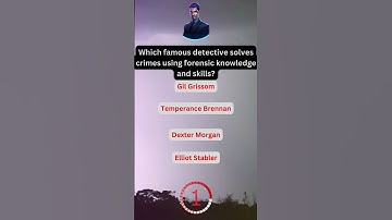 Detective Who Uses Forensic Knowledge and Skills