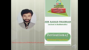 XII Class Sindh Board Derivatives of Rational Functions