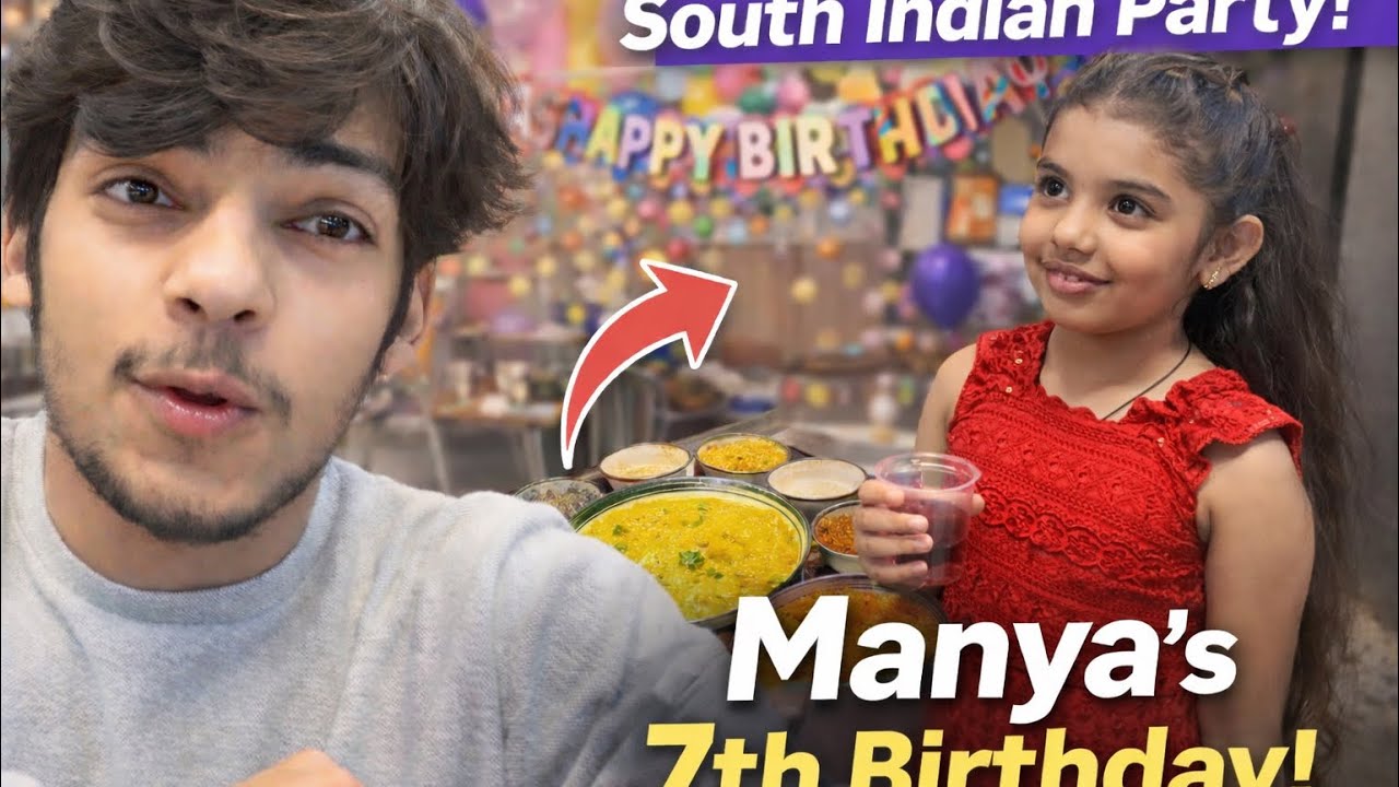 Manya’s 7th Birthday Celebration 🎉 | South Indian Party Surprise!😍🥳 