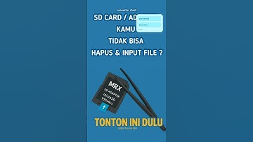 How to repair ; when u "locked - unlock" your sd card adapter but still say "WRITE PROTECTION"