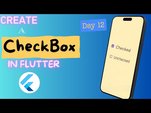 Checkbox Widget in Flutter ||  How to Create Checkbox in Flutter -2024