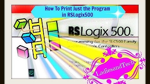 How to Print Just Ladder Logic Program in RSLogix500