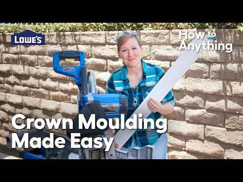 How to Cut and Install Crown Moulding | How To Anything @lowes