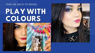 Colourful Makeup Tutorial Using Bh Cosmetics Take Me Back To Brazil Get Glamorous