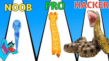 NOOB vs PRO vs HACKER | in Snake  🐍 Run Game | With Oggy And Jack | Suraj Indian Gamer | Oggy game