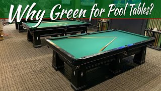 Why is Pool Table Felt GREEN???